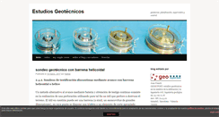 Desktop Screenshot of estudiosgeotecnicos.info