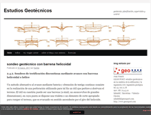 Tablet Screenshot of estudiosgeotecnicos.info